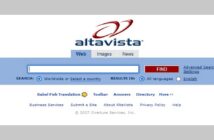 Die Startseite von AltaVista im Jahr 2007. (Foto: Screenshot, Archiv vom 13. Juli 2007 auf archive.com)